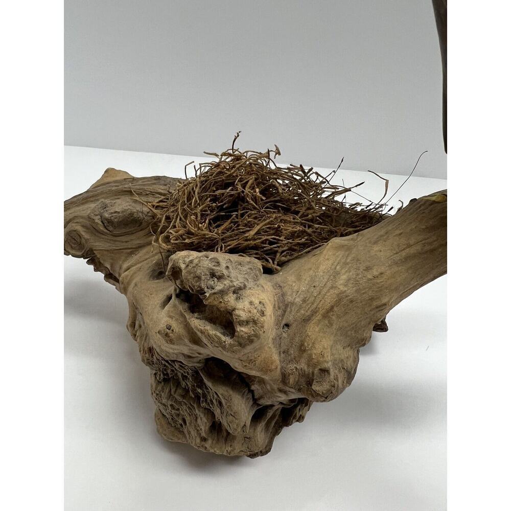 Unbranded Hand Carved & Painted Bald Eagle on Driftwood Vintage - Picture 9 of 13